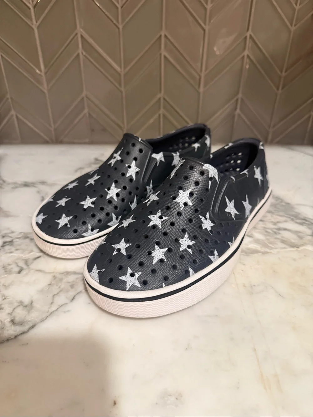 $15 ADD ON native navy blue water shoes stars 1 crocs adidas nike